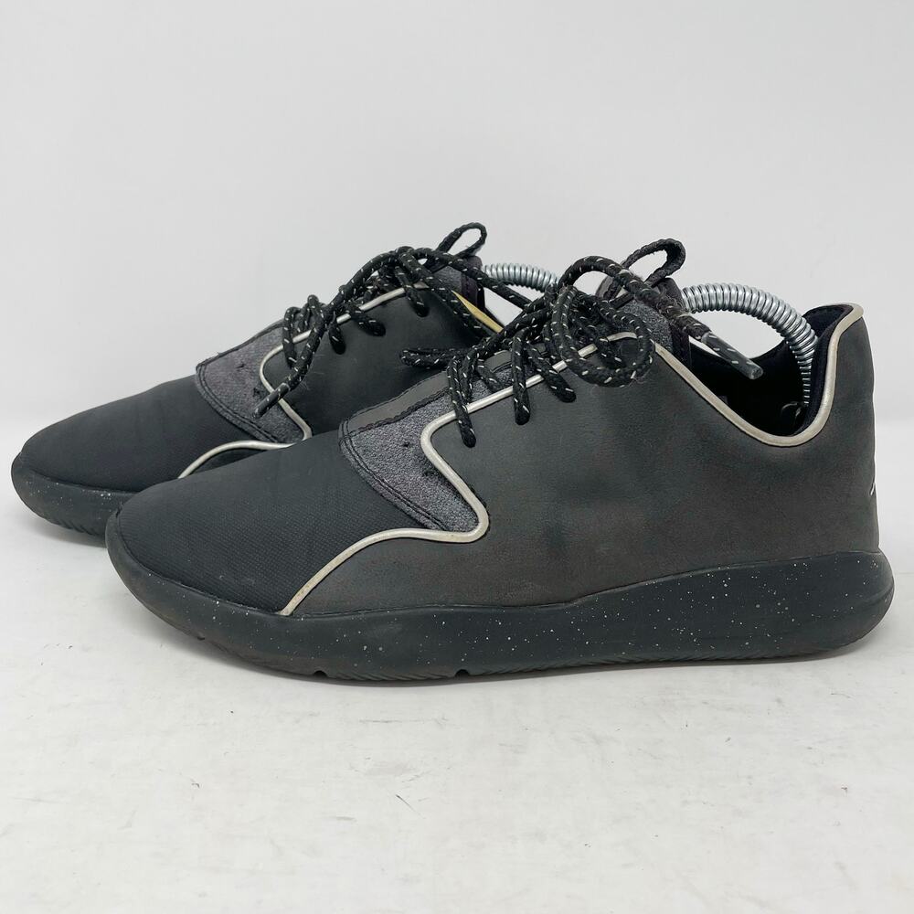 Jordan Eclipse Black Grey Mid Shaft Basketball Shoes Youth 4.5Y 2015